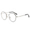 新款通用金属多边形眼镜架轻巧时尚学生眼镜框猫耳可爱平光镜1807 银色