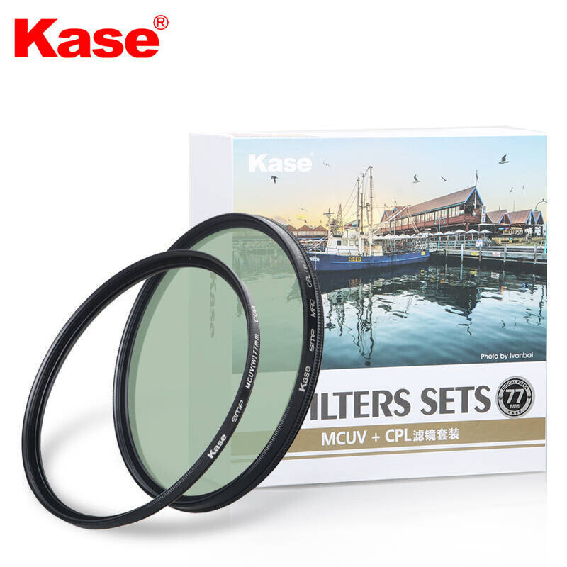 卡色（kase) 46mm 圆形滤镜套装 MC UV镜+CPL偏振镜二代滤镜 高清高透 多层镀膜 防油污 镜头滤镜