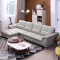 左右真皮沙发现代北欧时尚大小户型客厅沙发组合套装实木家具DZY6008 转二件正向+休单3.32米（C1011米黄)