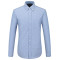 罗蒙全棉商务休闲长袖衬衫多款多色可选 43码 蓝色印花3C63069