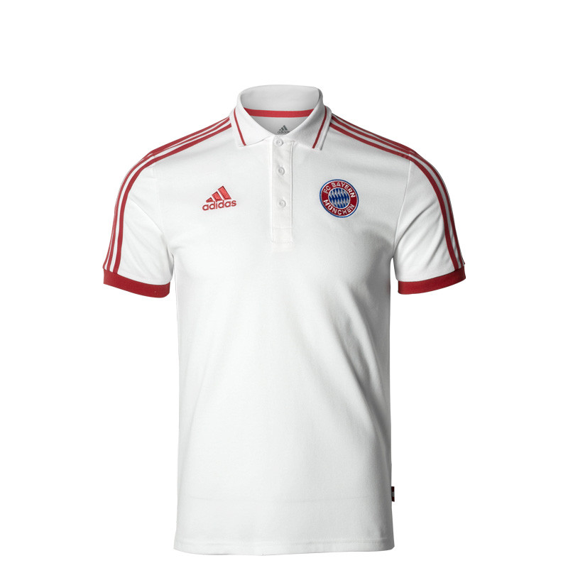 ADIDAS阿迪达斯 2019夏季 拜仁主场 男子运动T恤足球POLO衫 DP4106 XL 白色