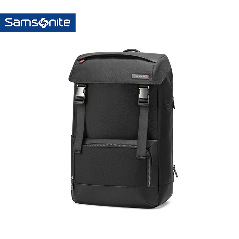 Samsonite/新秀丽双肩包男 时尚潮流背包2018新款抽绳电脑包DV5 黑色