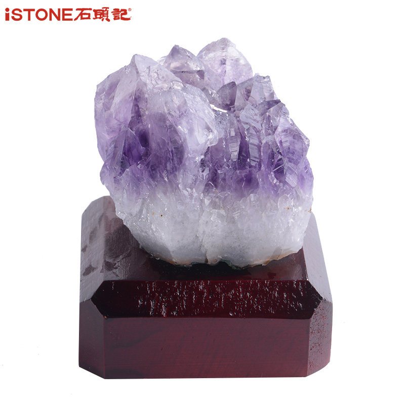 iSTONE/石头记水晶摆件办公室家居风水摆件小饰品_2 紫水晶