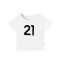 南极人(NanJiren)男童短袖卡通字母T恤时尚薄款儿童上衣 宽松数字B白色 110cm