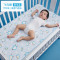 米乐鱼 婴儿凉席竹纤维 3D儿童幼儿园宝宝午睡席子婴儿床透气夏凉垫 120X65CM 萌鸟（蓝）