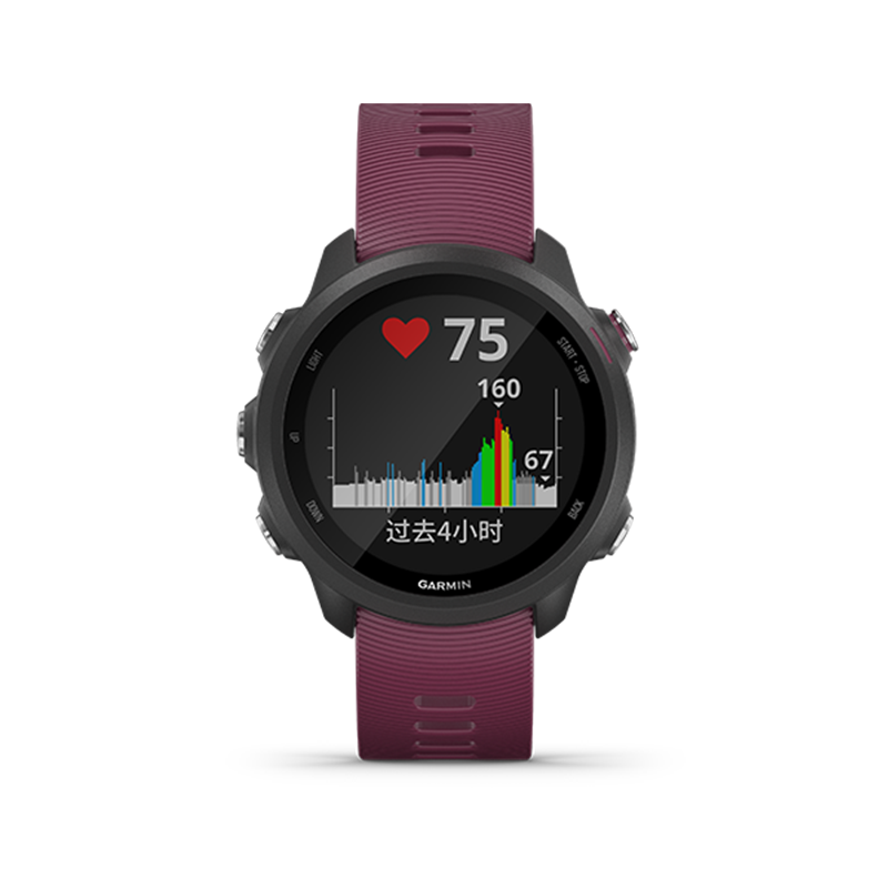 Garmin佳明Forerunner245高阶跑步心率运动智能功能手表旗舰防水50m（珊瑚紫）