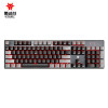黑峡谷（Hyeku）GK715 机械键盘凯华BOX轴104键吃鸡游戏键盘笔记本电脑键盘 红色背光 黑灰茶轴