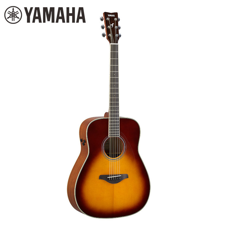 雅马哈(YAMAHA)FGTA BS加振吉他单板电箱民谣木吉他棕色渐变41寸