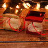 圣诞节手提小礼品平安夜平安果包装盒PVC盒子创意苹果盒糖果 PVC印花六边形款一12只_410