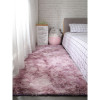 卧室地毯ins风北欧简约满铺房间加厚长毛绒客厅垫床边毯定制 宽80×长200（厘米）加购物车优先发货 扎染粉色