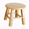 实木凳橡木凳子小板凳家用矮凳整装小圆凳换鞋凳加厚儿童木头椅子_65 30印花