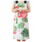 简约火烈鸟围裙美式布艺家用厨房罩衣北欧男女士围腰网红烘焙围裙_1 绿色叶子围裙