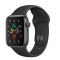 Apple Watch Series5 智能手表 GPS 40毫米 深空灰色铝金属表壳搭配黑色运动型表带/XSJ