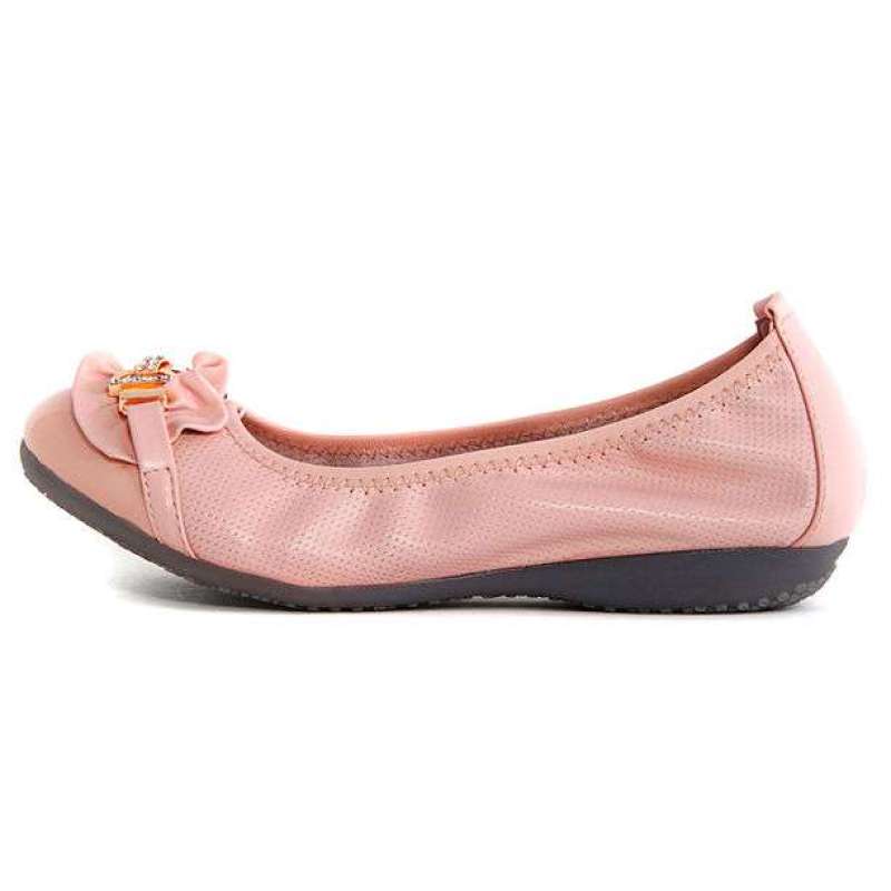 皮尔世绅粉色甜美公主平底鞋单鞋女鞋A11806