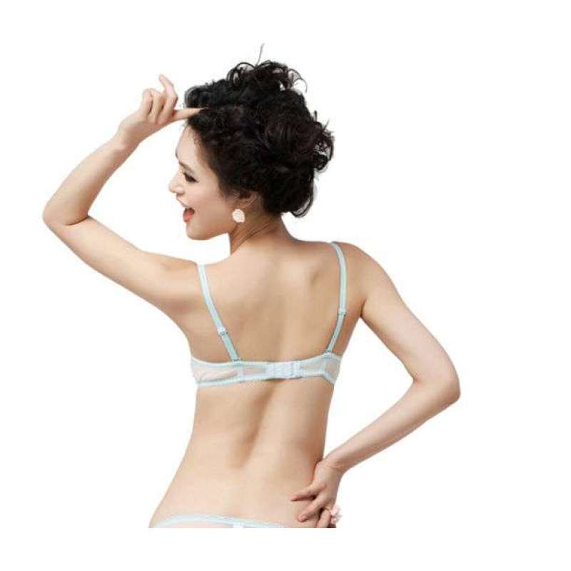 猫人少女情怀3/4罩杯<em>文胸</em>天蓝(<em>80</em>A)MDSDW0