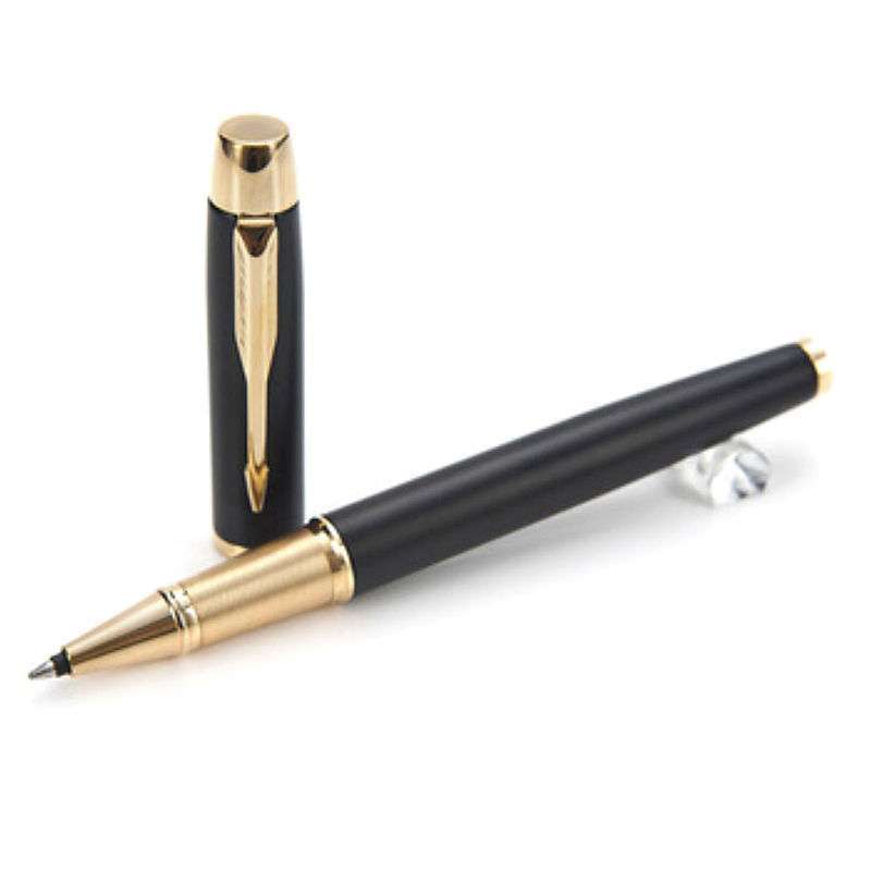 派克 IM磨砂黑杆金夹宝珠笔(签字笔)