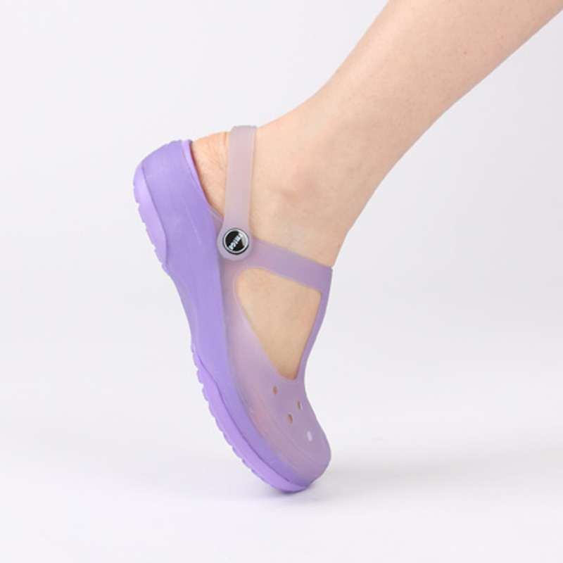 格YMIGE亚莉克系列洞洞鞋女士花园鞋变色鞋浅