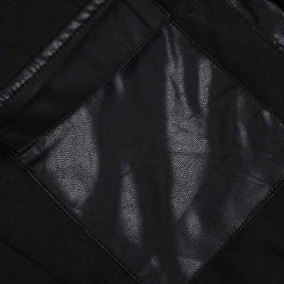 viishow男士修身翻领皮质拼接棉服<em>外套MC</em>017
