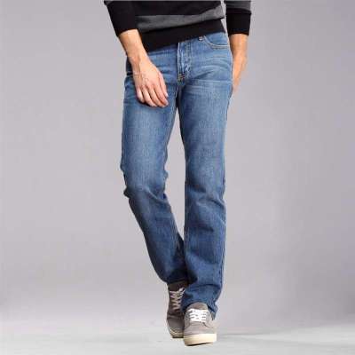 佐丹奴男 猫须洗水修身直筒牛仔裤01112686 宝