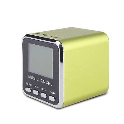 音乐天使小音箱迷你便携MP3播放器带放外老