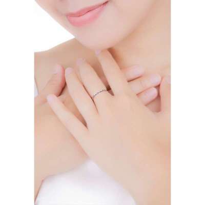 新品首发东祥<em>铂金</em>戒指女款Pt990<em>铂金女戒</em> 思慕