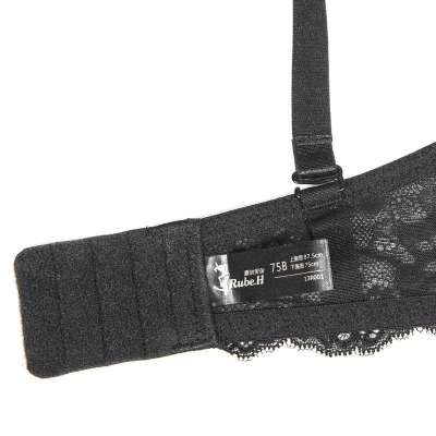 小胸超聚拢加厚性感<em>文胸</em>内裤套装斑马纹蕾丝性