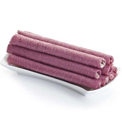 自然派紫薯酥卷 天然紫薯蛋卷 灌心奶油 酥脆香