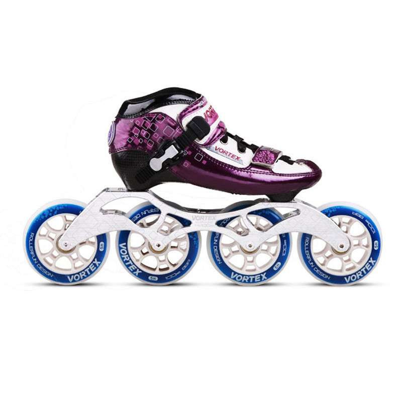 旋风专业速度轮滑鞋 速滑鞋 rv703 魅惑紫 34