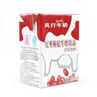 风行 红枣枸杞 牛奶饮品 200ML*12 整箱