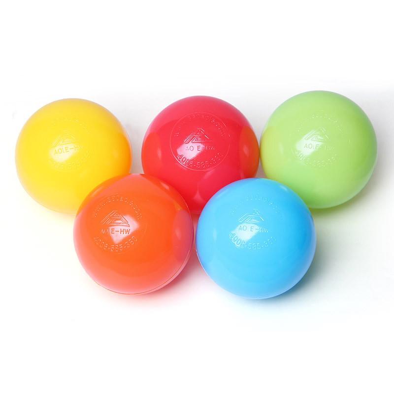 澳乐波波海洋球 无毒加厚婴儿彩色球宝宝塑料球儿童玩具球球6.