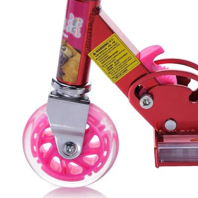 熊出没音乐滑板车3705 全铝宽踏板 红色 儿童音