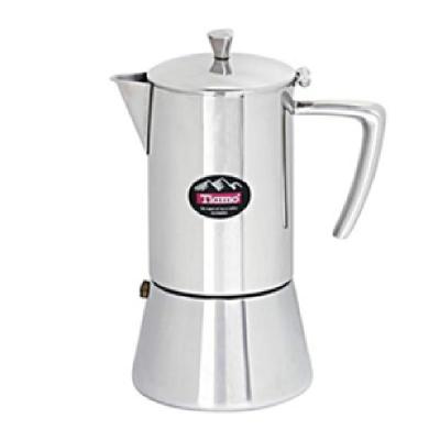 Tiamo不锈钢摩卡壶 意式家用煮咖啡壶4人份 H