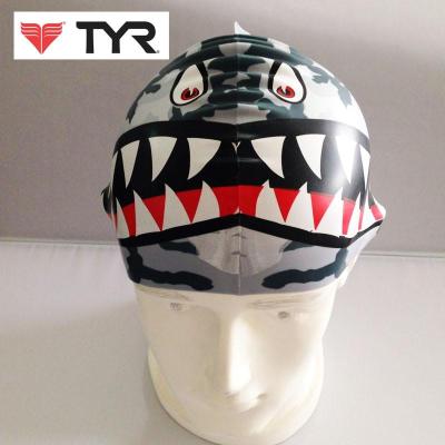 TYR <em>儿童</em>硅胶泳帽 <em>不拉头发</em>柔软舒适小丑鱼ne
