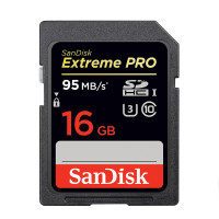 SANDISK(闪迪)ExtremePro(16G)SD卡 高速存储卡(95M/S)数码相机内存卡