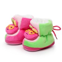 Umiumi 0-24个月宝宝婴儿保暖棉鞋可爱卡通眼