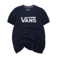 范斯vans2017新款男装短袖t恤运动服运动休闲vn0001o8lkz 蓝色 s