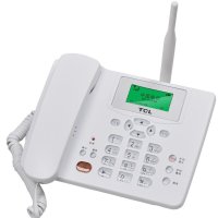 TCL CF203C 白色 固定无线电话机 插卡固定座机 支持电信卡 UIM卡专用