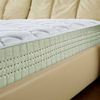 [苏宁自营]AIRLAND雅兰床垫 Amy 8000孔通风 竹纤维面料 太空棉 双面加硬 弹簧床垫简约现代卧室床垫 绿色