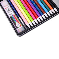 得力(deli)6507 12色水溶性活动彩铅(内赠毛笔按动式可换芯 秘密花园填色笔 儿童涂鸦绘画彩铅 彩画笔 涂色笔 12支