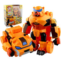 猪猪侠超星萌宠超星锁玩具儿童变形机器人勇士合体套装新款变形系列铁拳虎阿武 酷变勇士 石甲熊