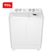 TCL XPB65-2228S 6.5公斤 半自动双缸波轮洗衣机 洗脱分离 旋风波轮 喷淋漂洗 双进水口（芭蕾色）