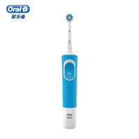 欧乐B（Oralb）电动牙刷 成人2D声波震动（自带刷头*2）清新蓝 D100 博朗精工