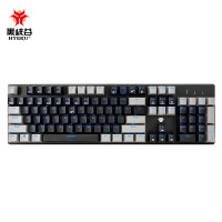 黑峡谷（Hyeku）GK706B 104键机械键盘MX轴电竞游戏键盘有线吃鸡键盘台式笔记本电脑键盘 黑灰色红轴