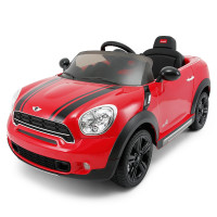 星辉(Rastar)MINI儿童电动车四轮宝宝童车3-6岁小孩电动车82800单双驱动红色 单驱红色