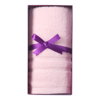 爱竹人 单条条缎毛巾(单条硬盒)单条 粉色 默认尺寸
