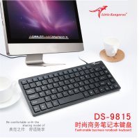 小袋鼠DS-9815 巧克力有线小键盘 笔记本电脑外接键盘便携游戏USB