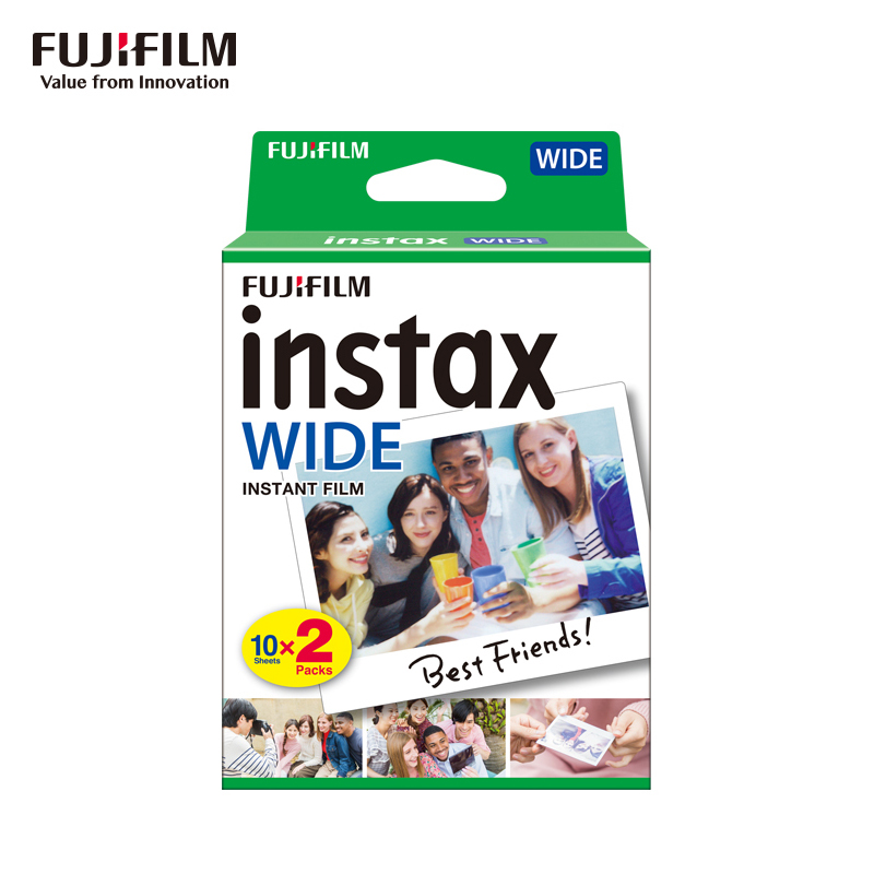 富士(fujifilm)instax拍立得相纸 wide210宽幅白边胶片(20张)