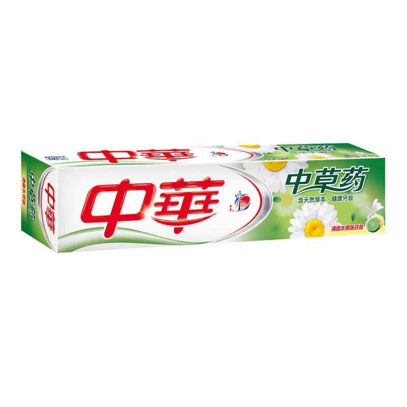 中华中草药清香水果味 90g 中华(zhong hua)牙膏