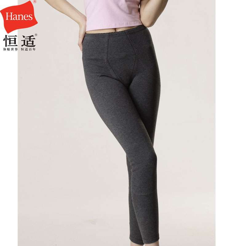 恒适hanes女式羊毛裤深灰(l)btw320.209.