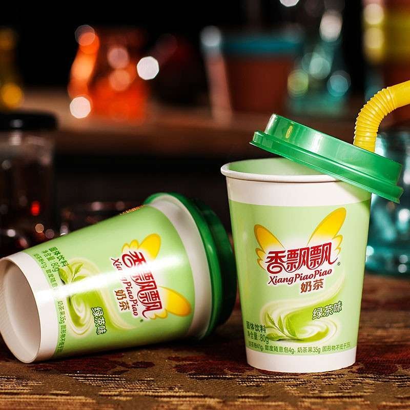 香飘飘 绿茶味奶茶 80g每杯 最新杯装上线